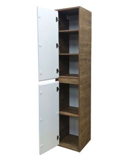 Пенал подвесной Эстет Monaco Wood ФР-00010689 Л 35см белый/дуб рустикальный